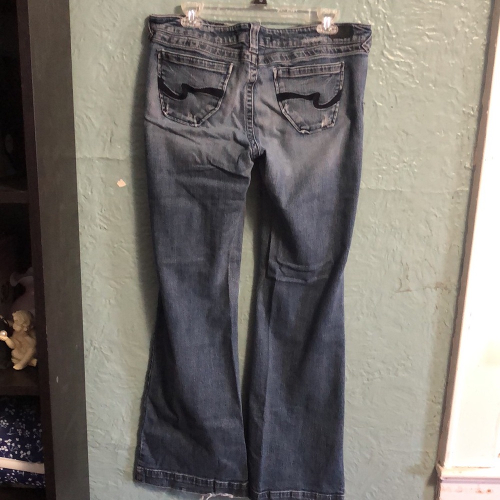 Denim Flared Low-Rose Jeans - Picture 2 of 2